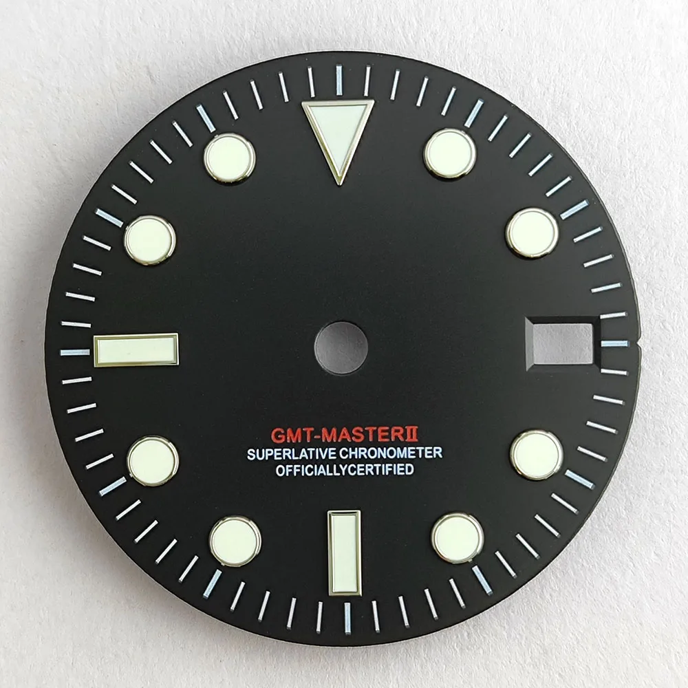 NH34 watch dial GMT red blue green NH34 dial suitable for NH34 movement watch accessories