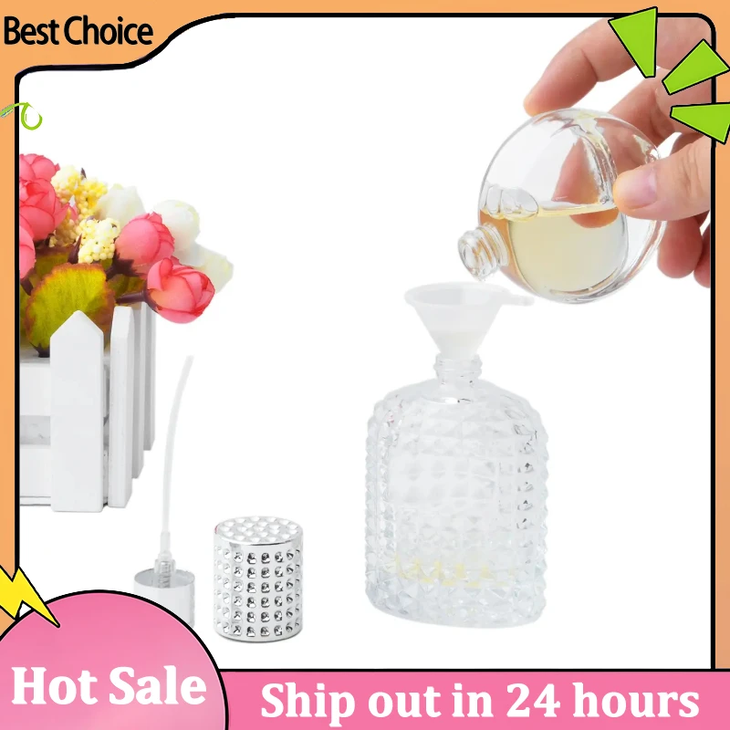 Butelka na perfumy ze szkła piaskowanego 30 ml/50 ml - Puste butelki z rozpylaczem do wielokrotnego napełniania do samodzielnego tworzenia zapachów i olejków eterycznych