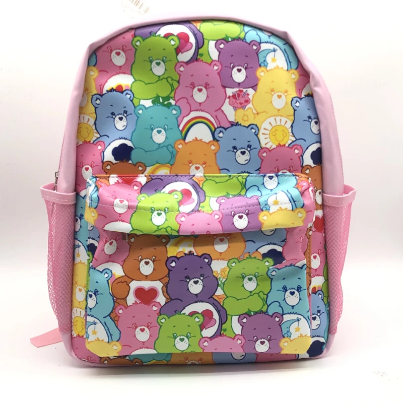 Morbido PU Cute Cartoon Care Bears zaino a spalla piccola per bambini per studenti per uscire