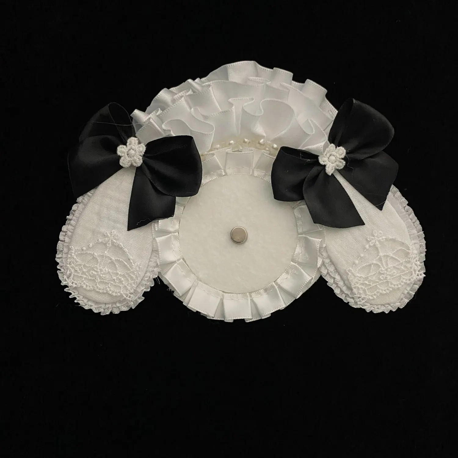 Cute Hand Made Ear Lace Badge Rosette. Fill Ita Bag Accessories. Ribbon Bownot Decoration. Anime Cosplay Quadratic Element