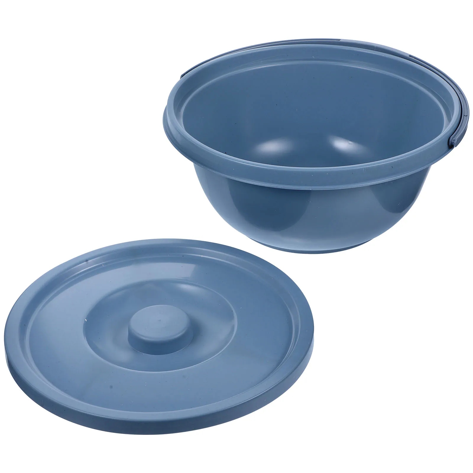 

Portable Urinal Bucket PVC Durable Grey Home Elder Use Confidence Chamber Pot Spittoon Lid H Toilet Sit