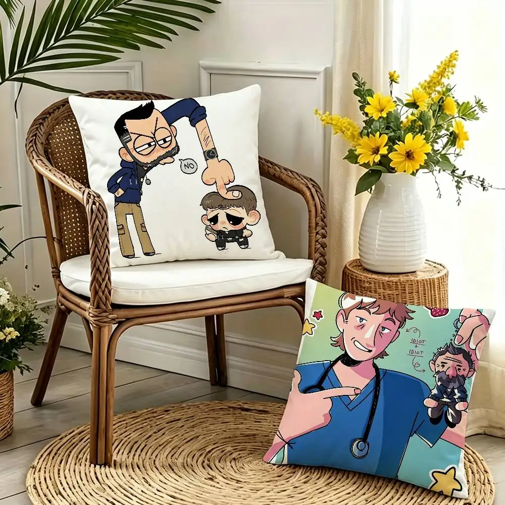 

Classic TV Show The Pitt Double-sided print Pillow Case Cushion Cover Throw Pillow Case For Car Sofa