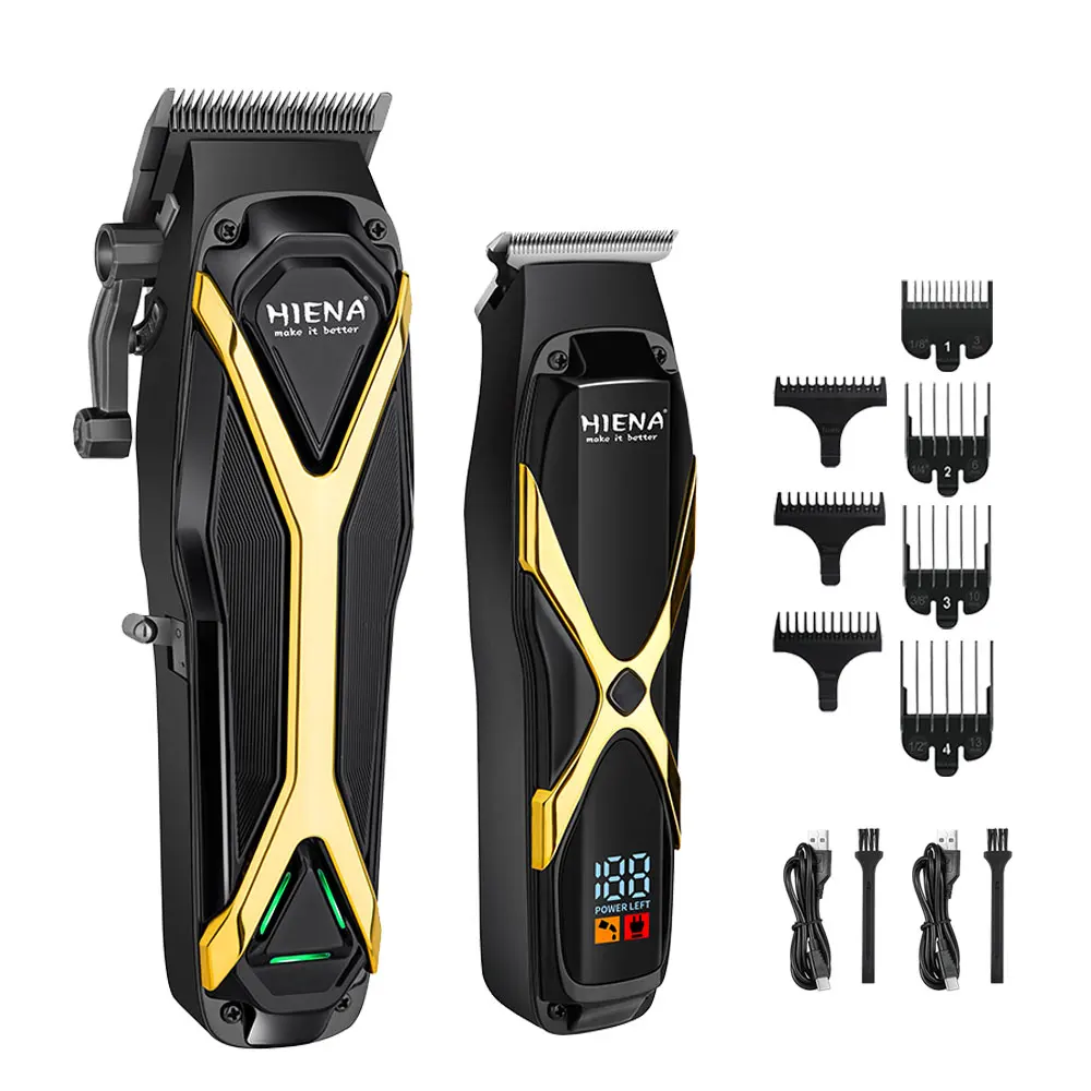 Professionelle Haarschneidemaschine für Männer, Premium-Haarschnitt-Set für zu Hause, kabellose Haarschneidemaschine und Trimmer-Set, Trimmer für Männer