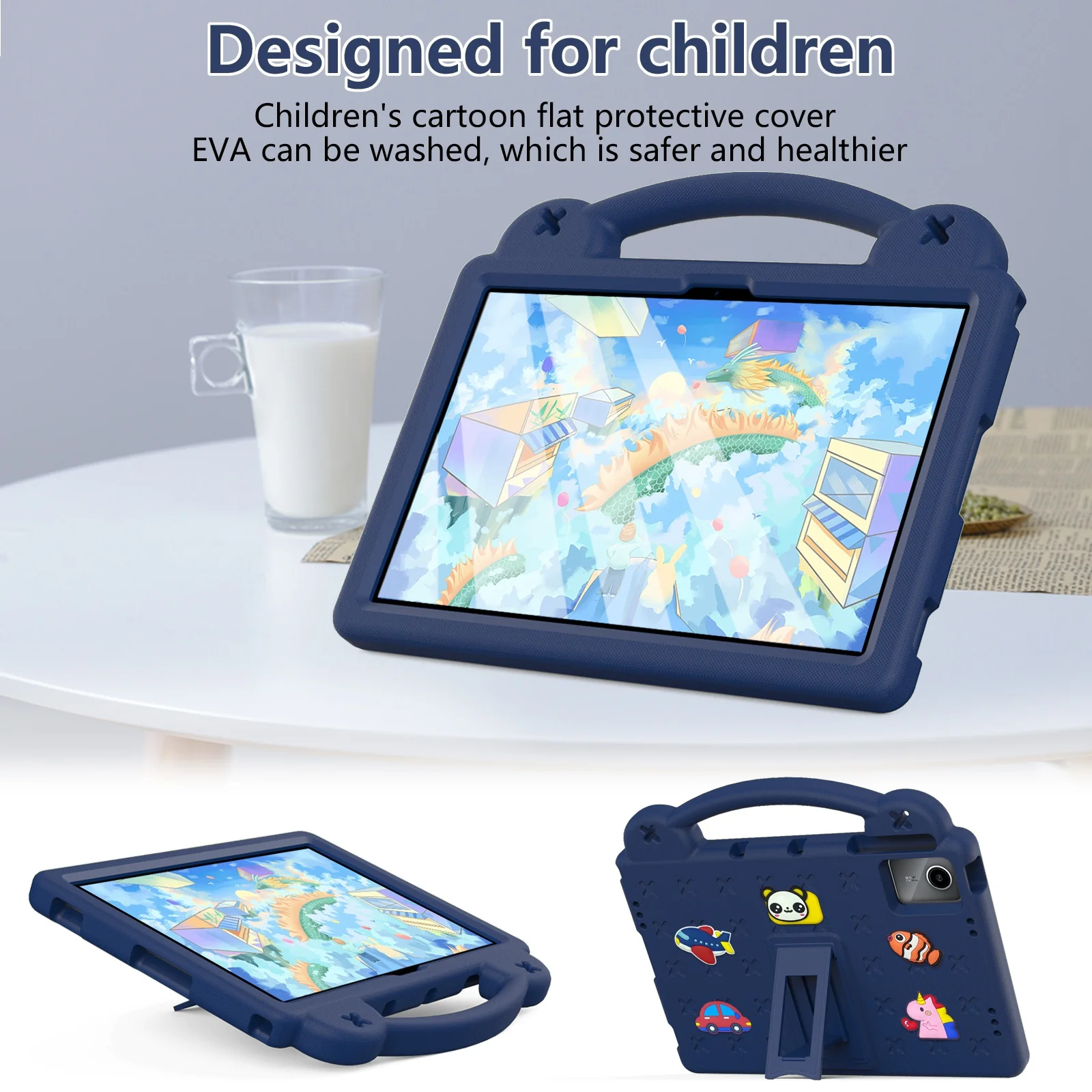 For Huawei MatePad SE 2024 11inch Tablet Case Non-toxic EVA Foam Shockproof Stand Cover for Kids Drop Resistance  Anti-Dust