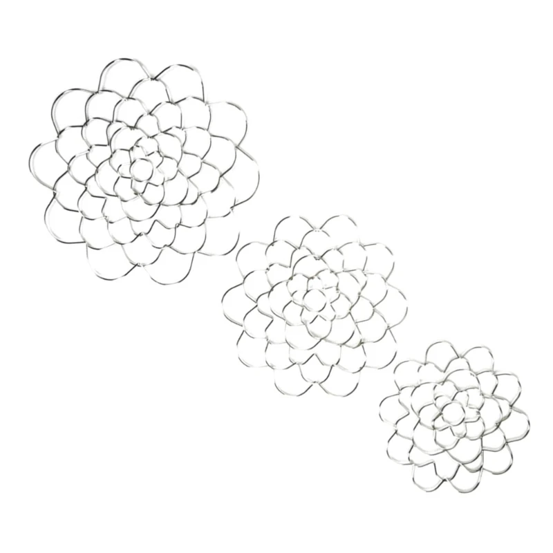 3 パッククリエイティブフラワーインサーターフラワーグリッドメタルアクセサリーフラワートレリスドロップシッピング