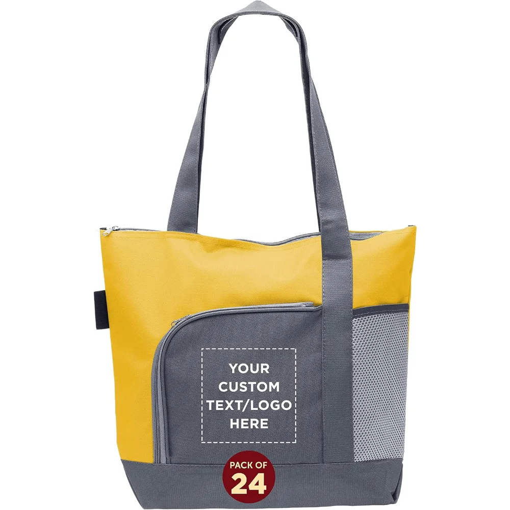 

Custom Go Getter Sport Tote Beach Bags Set of 24, Personalized Bulk Pack - Reusable, Great for Shopping, Beach
