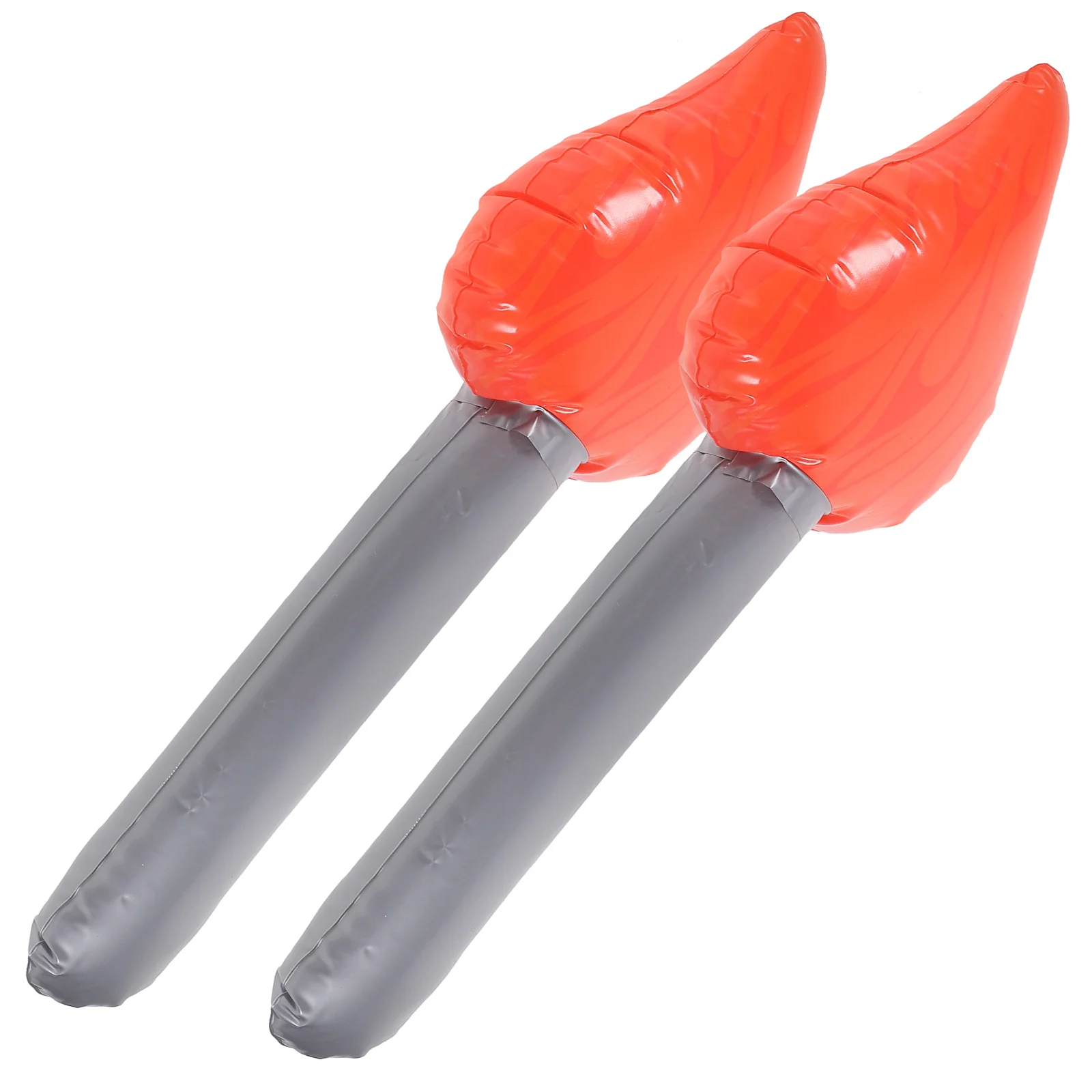 

2Pcs Inflatable Torch Props Creative Toys Cosplay Favors Artificial PVC Safe Reusable Outdoor Camping Bonfire Halloween