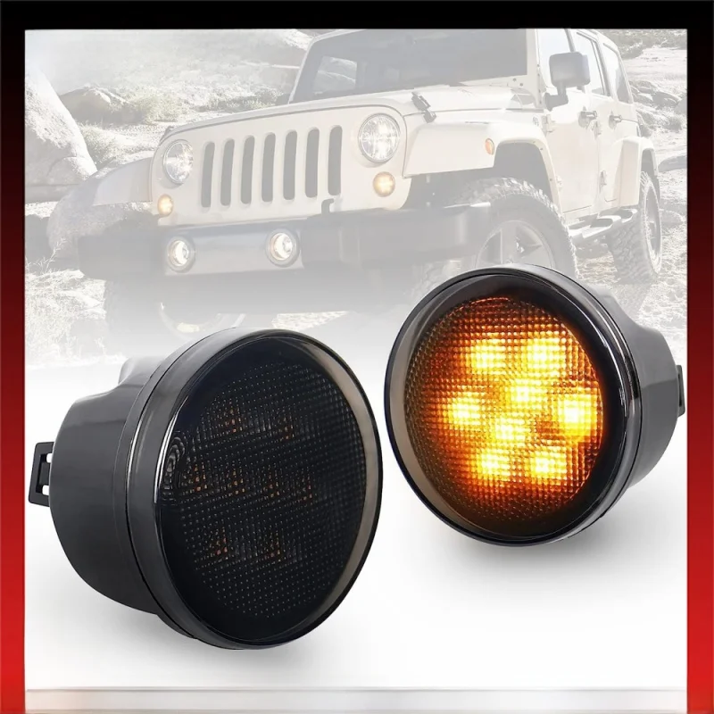 

ApplicableJeepJeep Wrangler Turn Grille Light Modified Light Yellow Light Grille