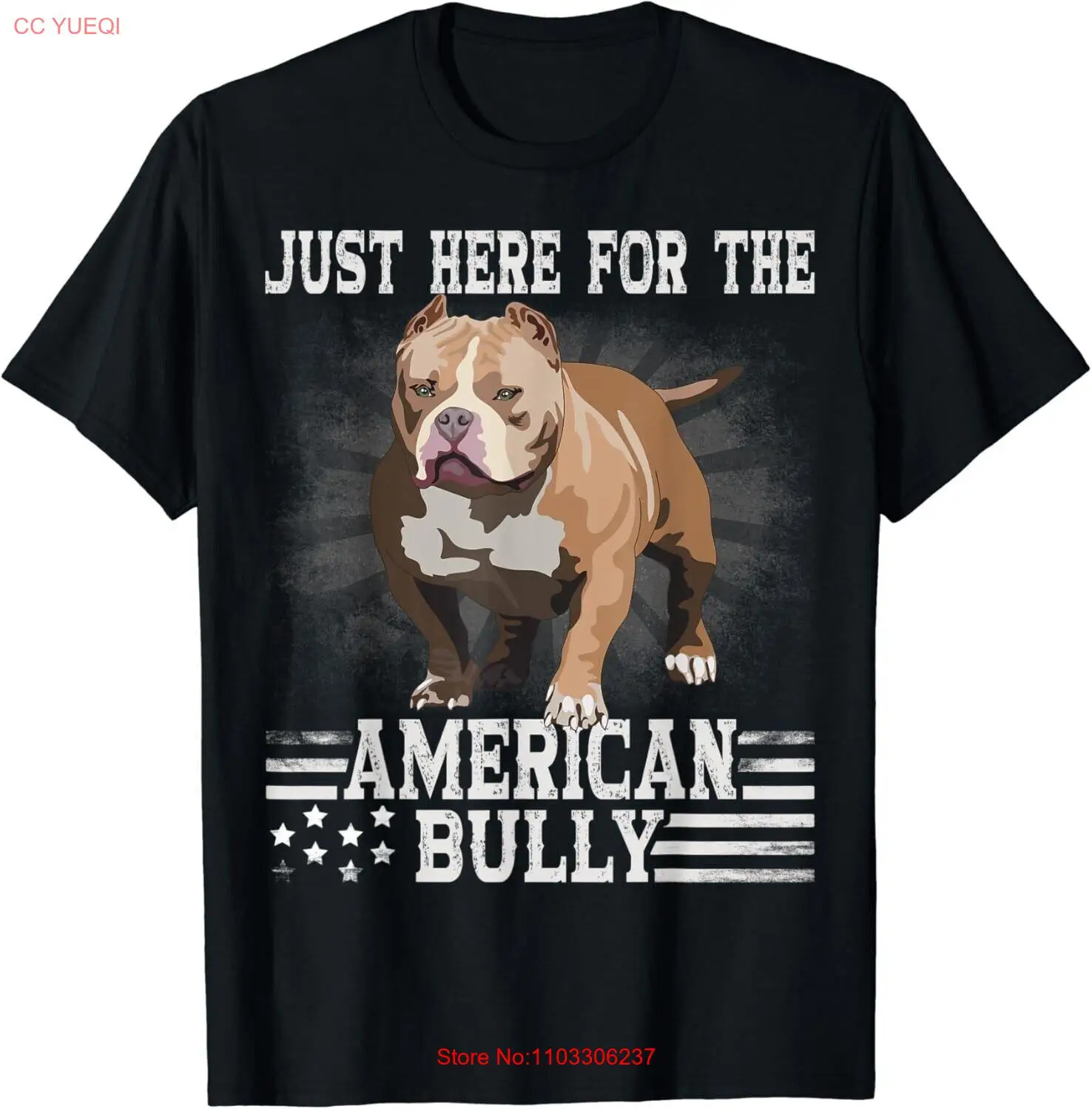 Bully XL Pitbull Fan Just Here For The Dog American Bully Gift Unisex T-Shirt