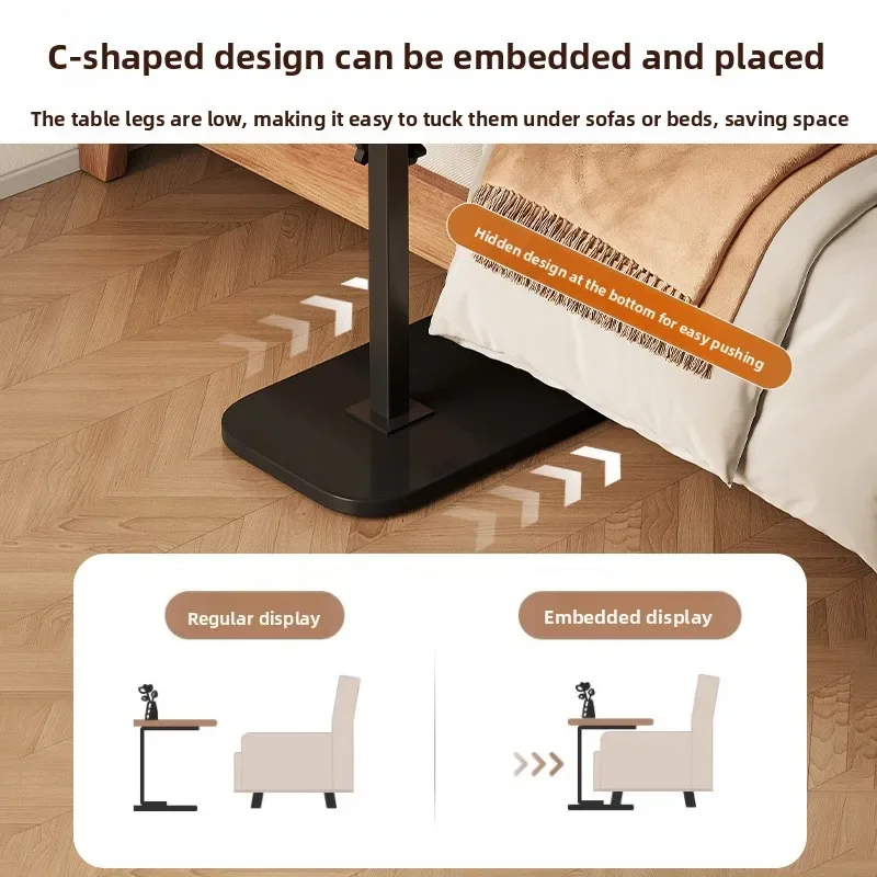 Household Goods Movable Lift Coffee Table Living Room Sofa Side Table Mini Tea Table Bedroom Bedside Computer Table