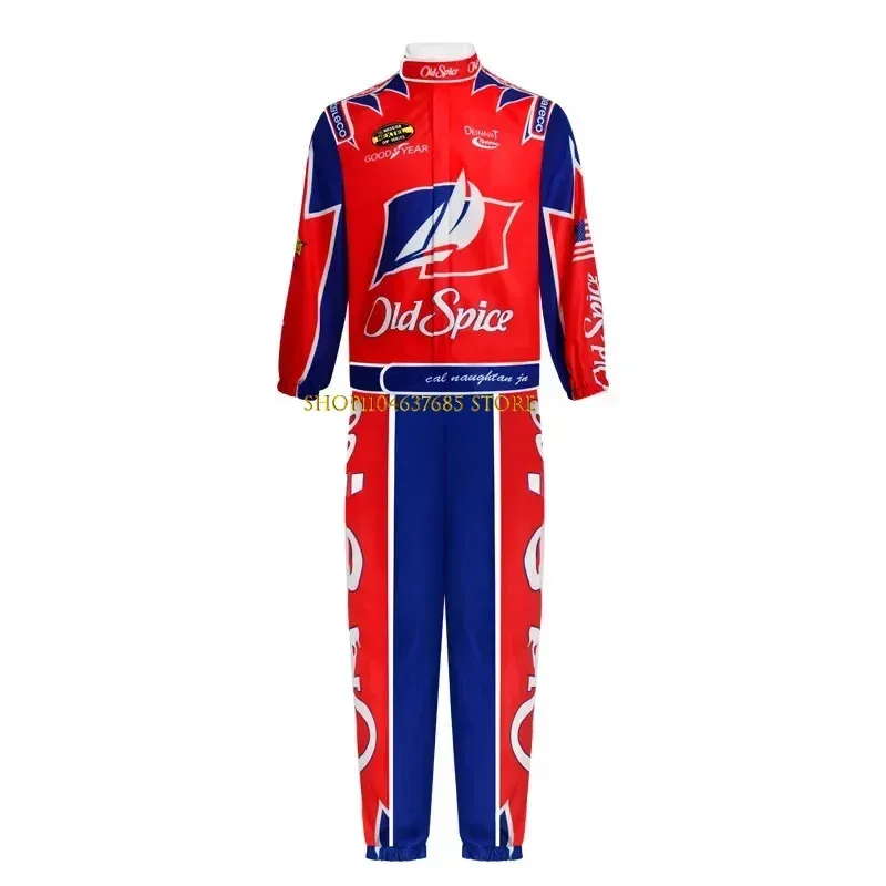 Костюм для косплея Ricky Bobby Wonder Bread Racing, велосипедный костюм, белая, красная куртка, брюки, футболка, комплект одежды на Хэллоуин для мужчин
