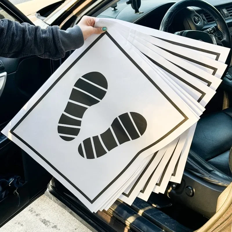 

Waterproof and Non-slip Paper Floor Mats For Car Accessories Protection Car Foot Mats Paper Portable 25PCS/SET Disposable