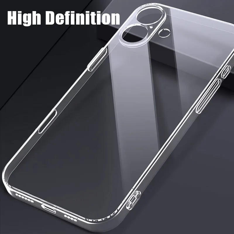 Ultra Thin Clear Phone Case For iPhone 16 11 12 13 14 15 Pro X XR XS Max Mini 7 8 Plus SE Silicone Soft Transparent Back Cover - Image 3