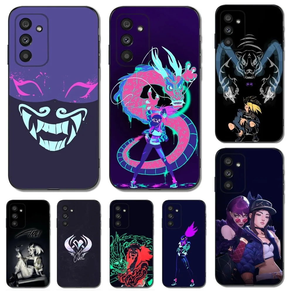 Мягкий черный чехол для телефона League Of L-Legend KDA Akali для Samsung Galaxy A13,A21s,A22,A31,A32,A52,A53,A71,A80,A91