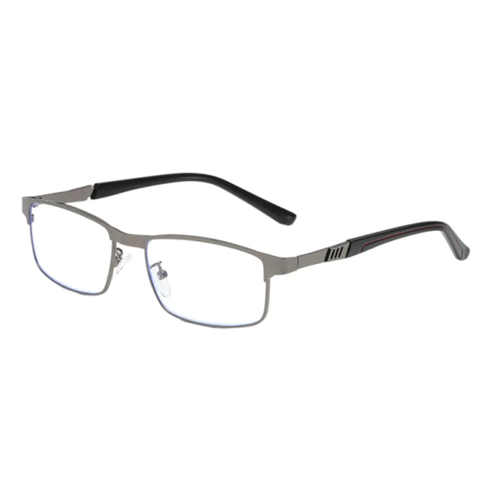 

Blue Ray Blocking Anti-Blue Light Reading Glasses Rectangle Metal Hyperopia Glasses Eye Protection Ultralight