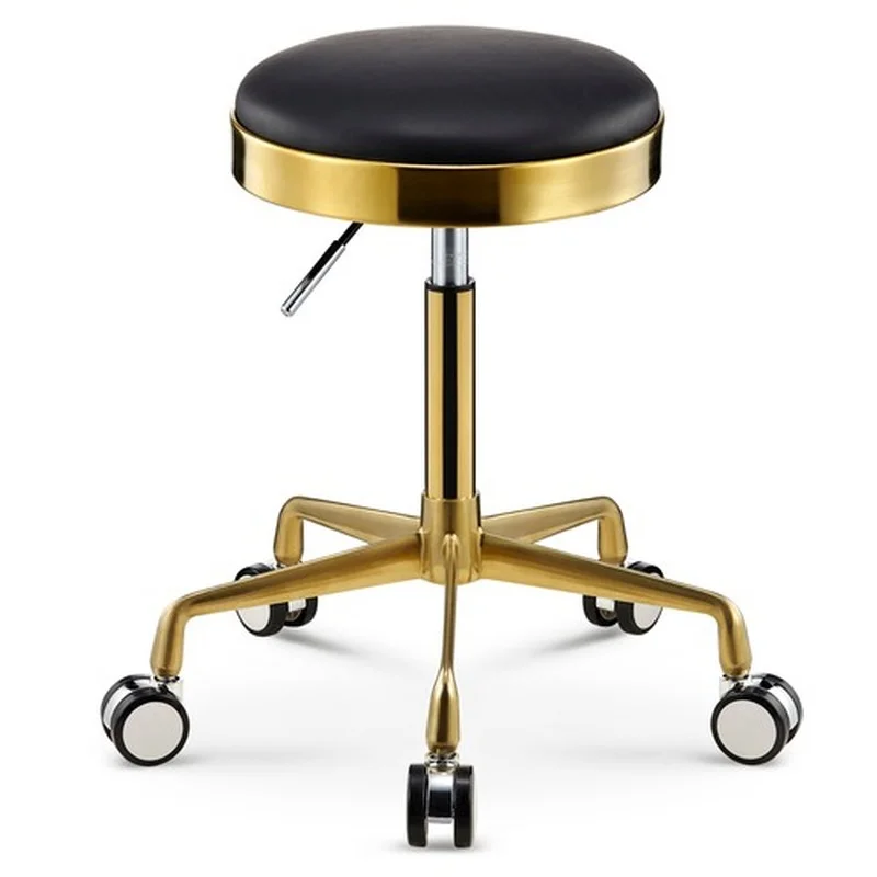 Stainless Steel Brushed Lifting Stool Explosion-proof Stool Barber Chair Bench Hairdressing Salon Rotating Stool Master Chair