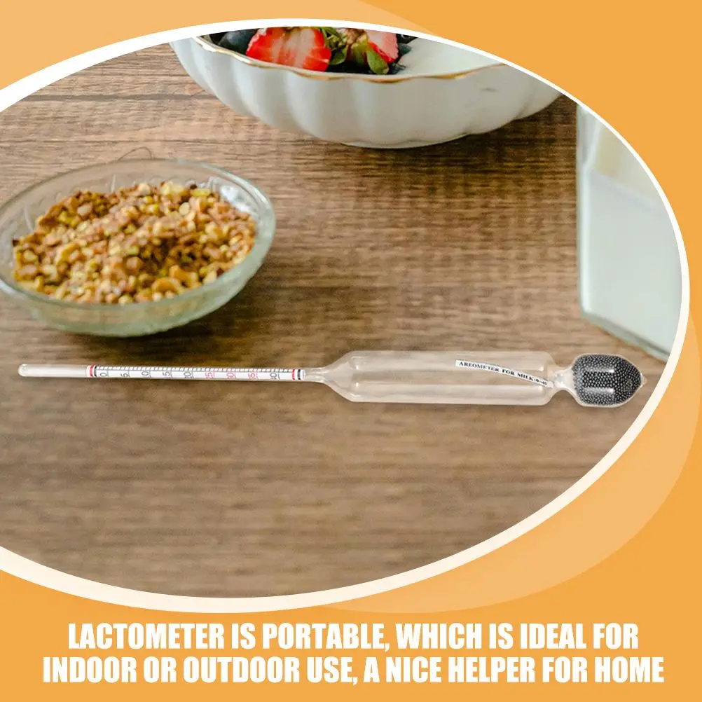 2 pz Latte Idrometro Lattometro Tester Sicuro Professionale Forniture Da Cucina Laboratorio Cilindro Latte Tester Per Idrometro Misura