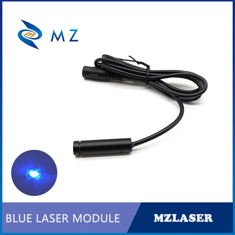 Adjustable Focusing D10mm 450nm 10mw 20mw 30mw 50mw PMMA Lens Blue Dot Laser Module with DC Cord