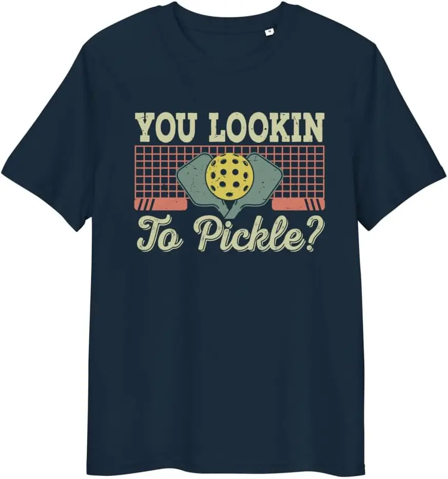 ¿Lookin' a pepinillo? Pickleball-Camiseta Retro de los años 80 Unisex, ropa de algodón de gran tamaño, camisetas