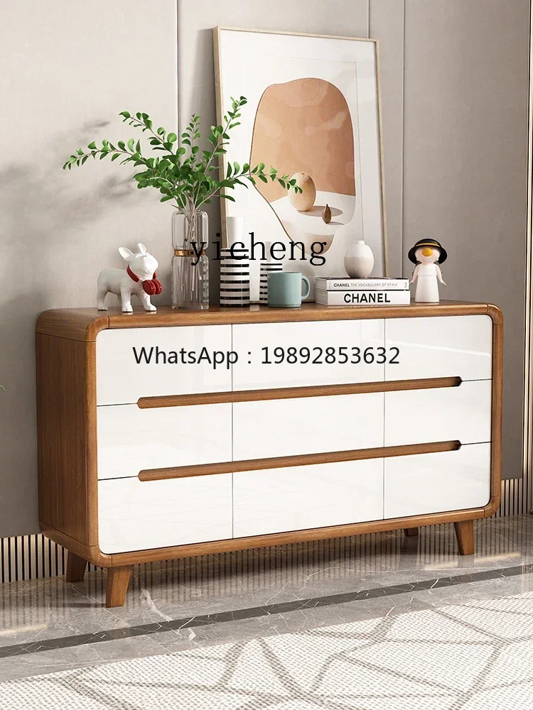 

XLL solid wood frame chest of drawers locker bedroom 6789 bucket cabinet storage drawer cabinet