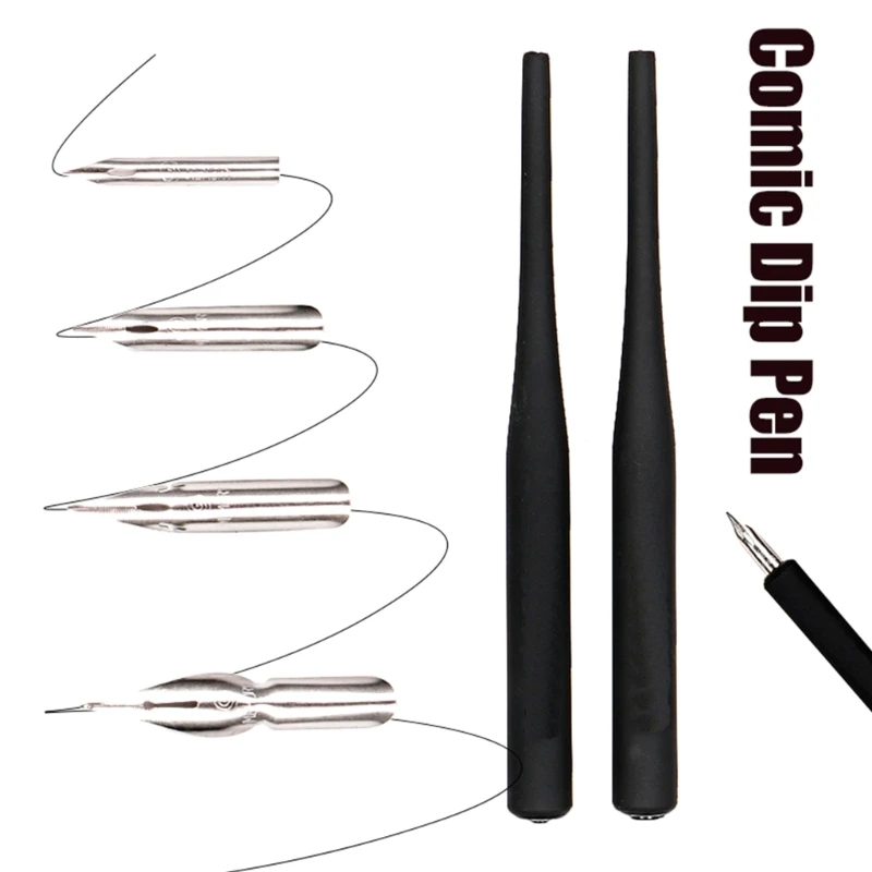 Elegant Plastic Fountain Pen Dip Pen With Stainless Steel Nib For Calligraphy And Art Perfect Gift For Writers And Students 896C