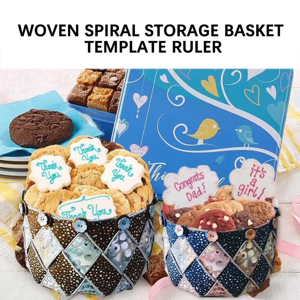 Plantillas de cestas para coser, fabricación de cestas, regla de patchwork para acolchar, herramienta de parches DIY