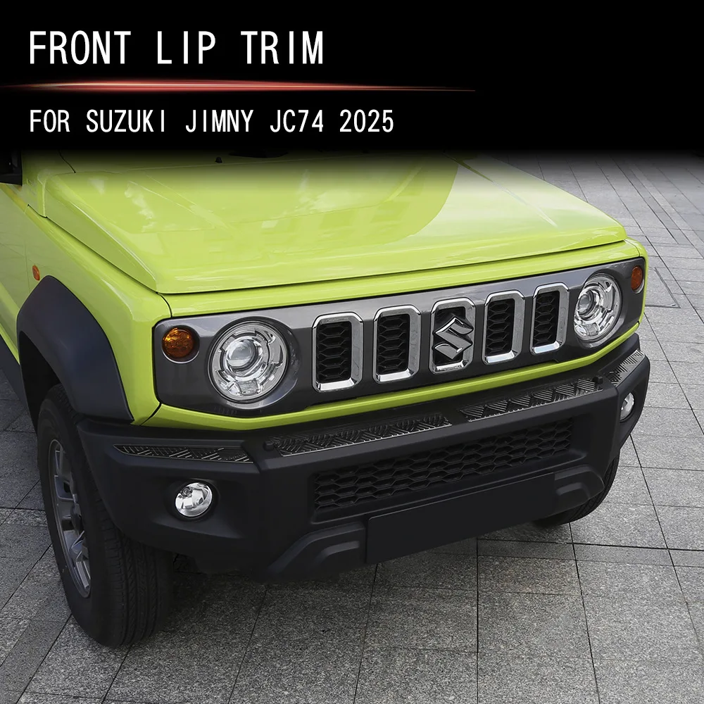 

For Suzuki Jimny JC74 2025 2026 Stainless Steel car Front Bumper Protector Strip Panel Cover Trim Car Scuff Plate styling