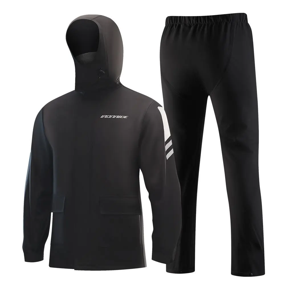

Motorcycle Raincoat Suits Men Waterproof Rain Gear Rain Jacket Reflective Work Rain Coats Lightweight Hiking Rainsuit