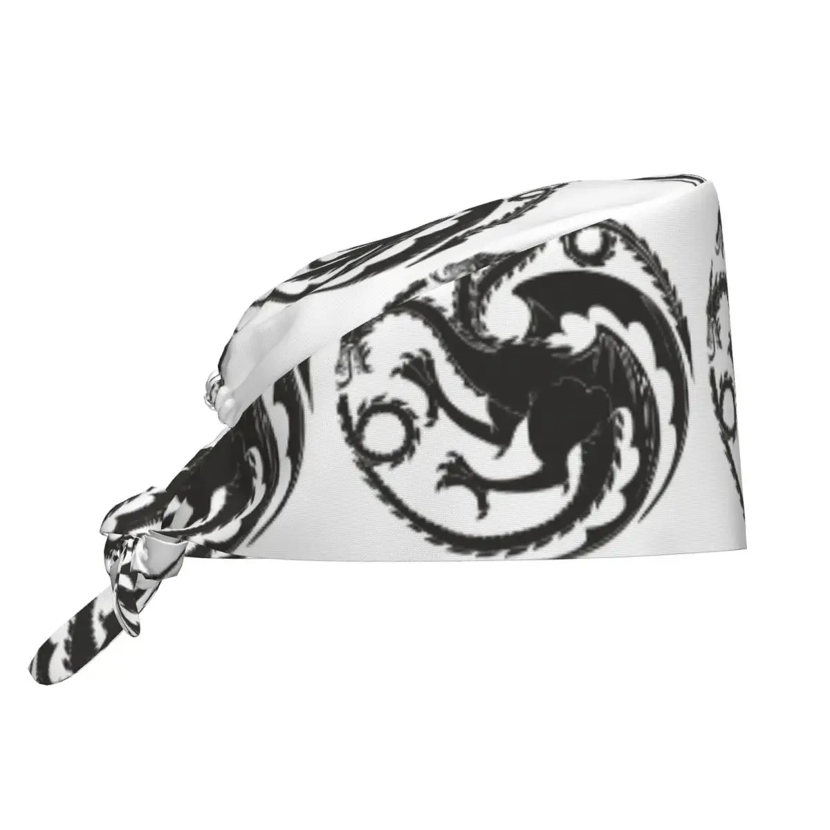 Game Of Thrones House Targaryen Scrub Hat Doctor Working Surgical Cap Men Women Adjustable Nursing Caps for Dentist