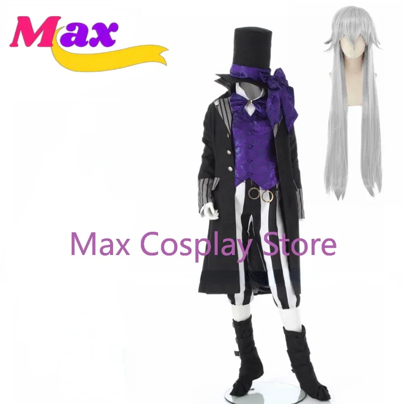 

wby2 Anime Kuroshitsuji Grim Reapers Undertaker Wig Cosplay Costume Custom Made
