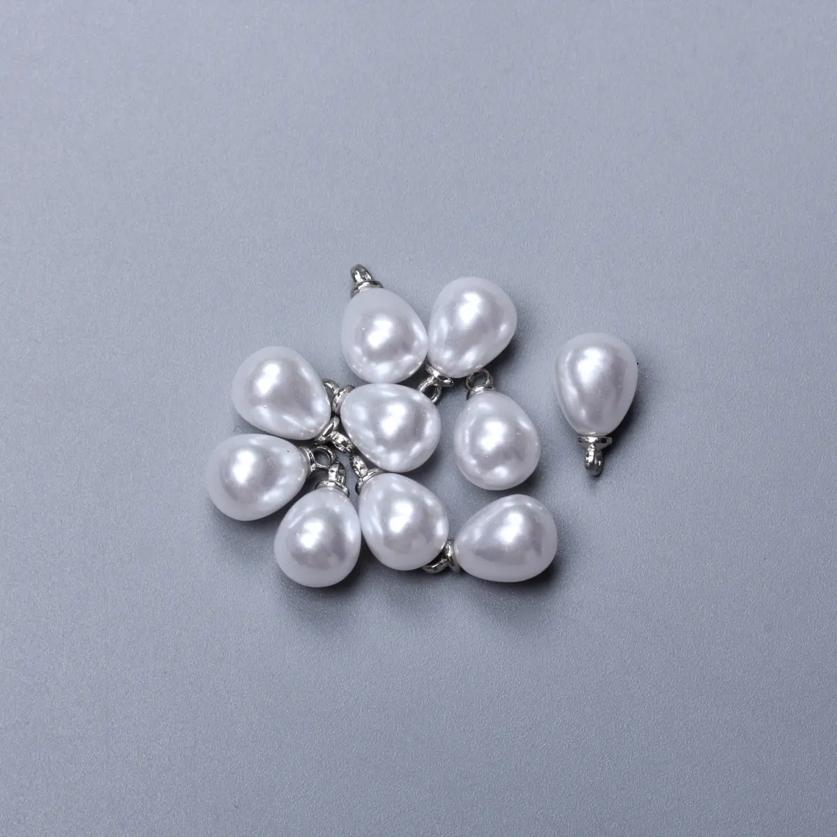 10Pcs 10/14/16/18mm Bright Water Drop Imitation Pearl Pendant DIY Handmade Sheep-eye Earrings Brooch Necklace Bracelet Fashion