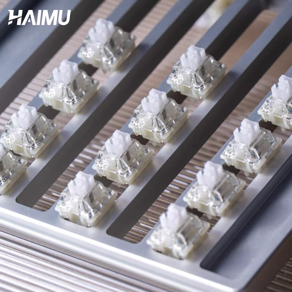 HAIMU Silent Magnetic Switch Linear Mechanical Magnetic Keyboard Super Smooth RGB Pom Axis 37gf 500GS Factory lubed For Gaming