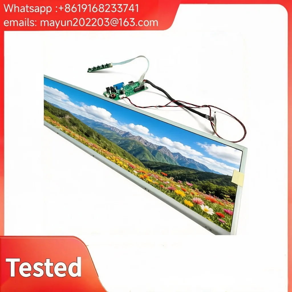 DV240FBM-NB0 24-Inch Ultrawide Bar-Type LCD Display, 1920x360 Resolution, with 60Hz Controller Board, for Supermarket Shelves