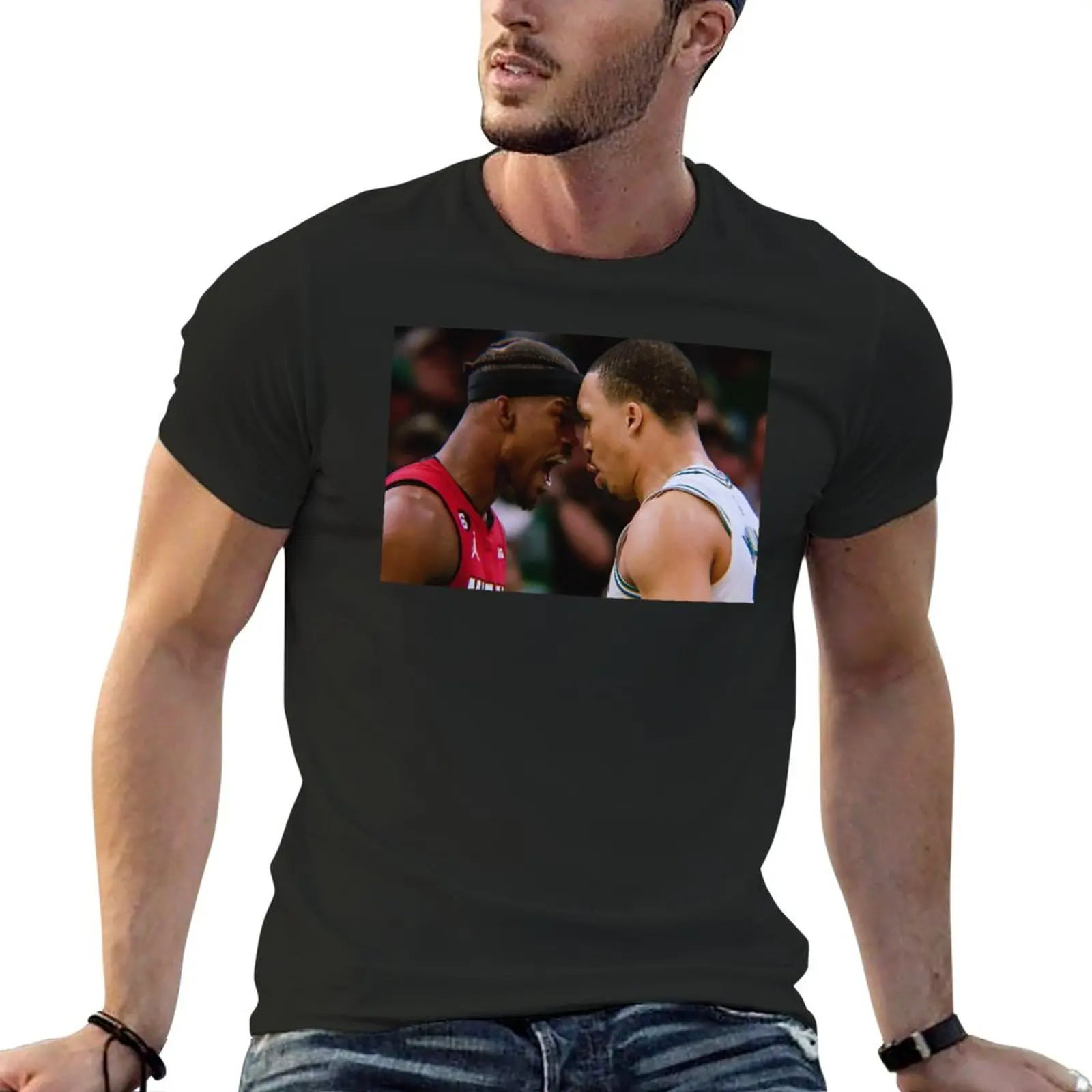 New Jimmy Butler gets in Grant Williams face in Game 2 Conference Finals T-Shirt Blouse new edition t shirt Short sleeve tee men