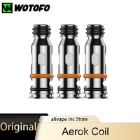 3-9pcs Original Wotofo Aerok Coil adopts nexMESH tech 0.6ohm 0.8ohm For Electronic Cigarette Vaporizer Aerok Cartridge Pod Kit