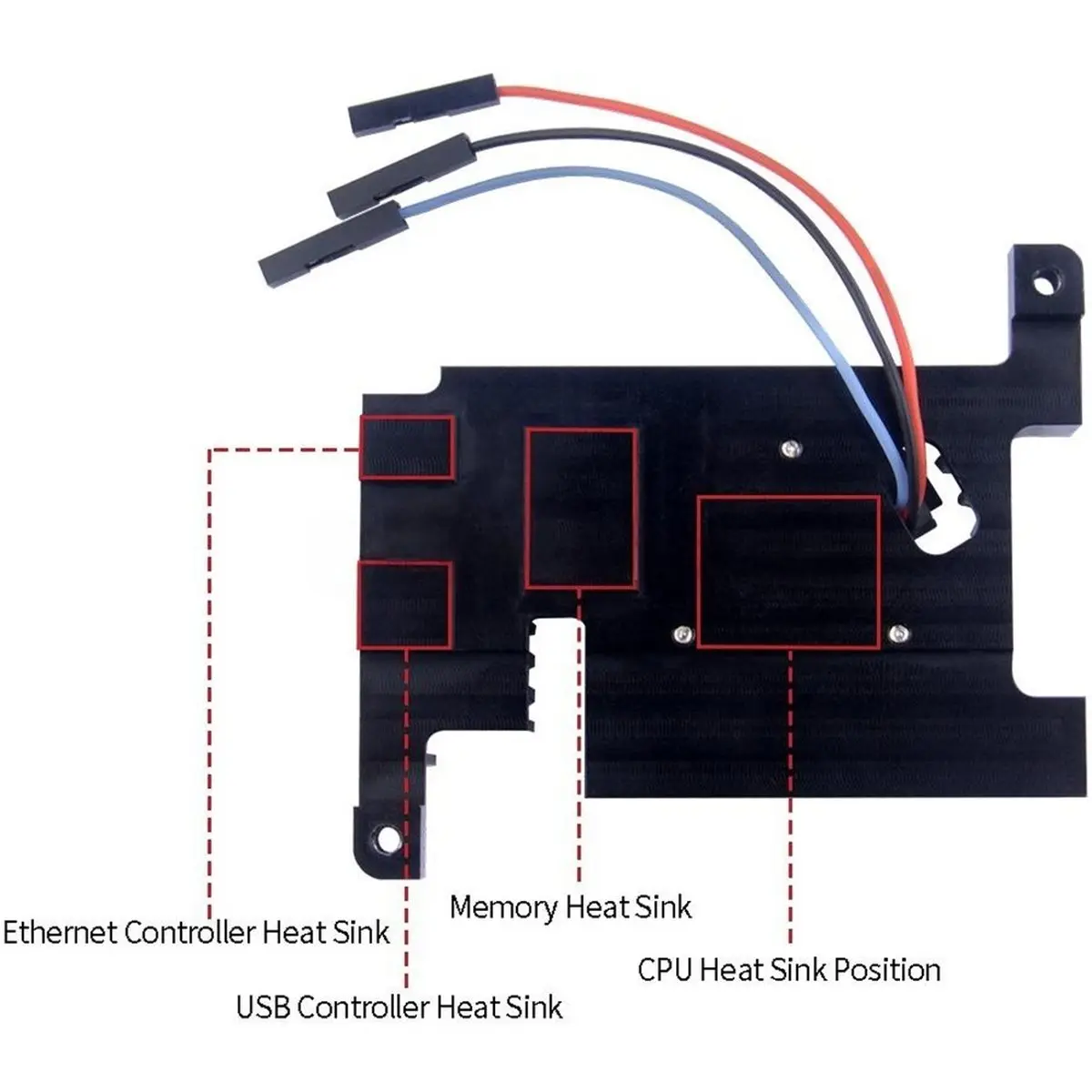 For 4 Adjustable Speed Fan, Heatsink Automatic Shutdown CNC Extreme Cooler PWM Heat Sink for RPI 4 Model B