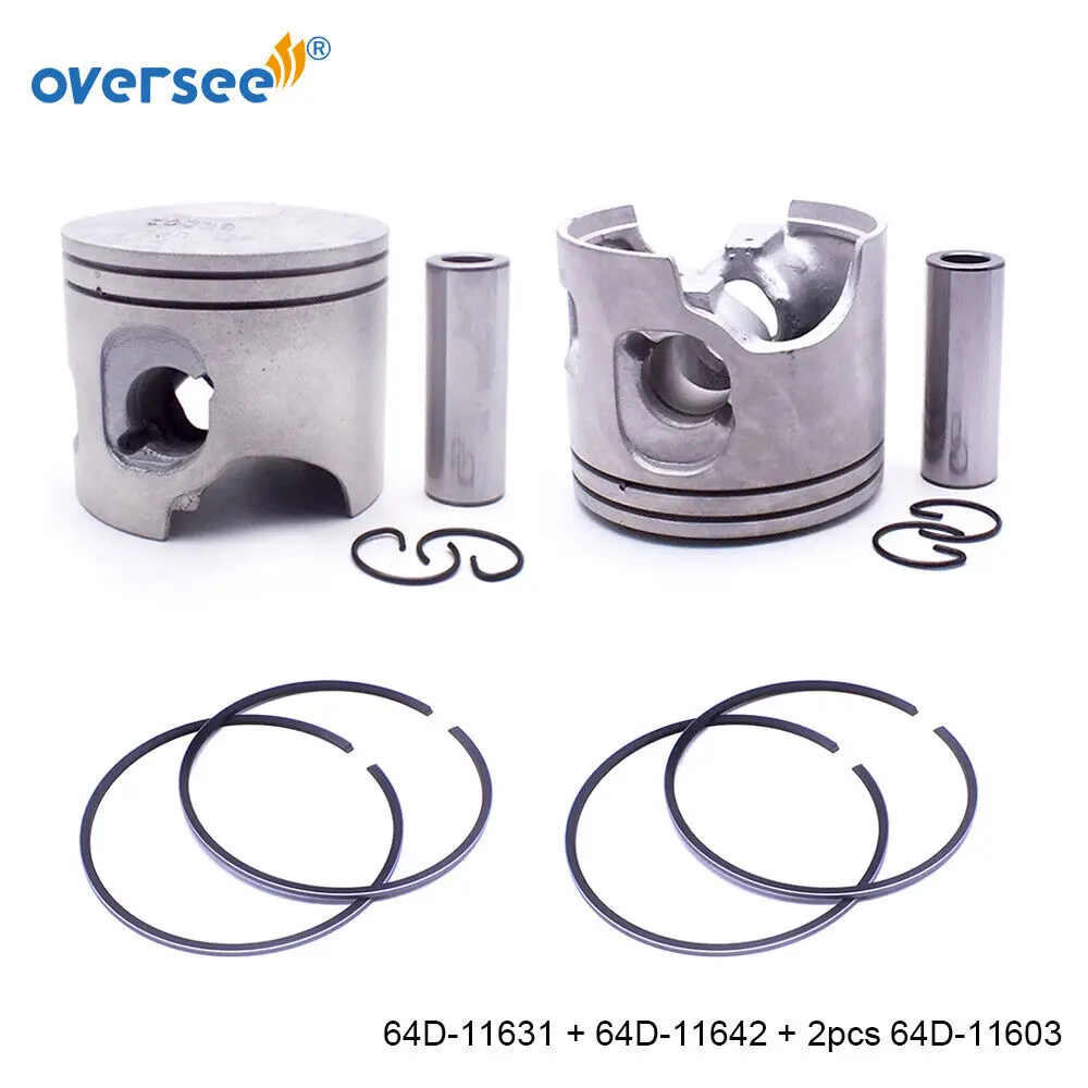 

Oversee 64D-11631 + 64D-11642 PISTON & RING SET FOR YAMAHA V4 150-225HP OUTBOARD 90mm