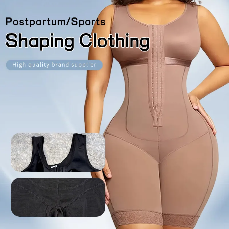 Fajas Colombianas Moldeadora Body Shaper with Tummy Control Compression Garment Butt Lifter Shapewear for Women