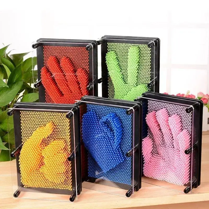 

3D Antistress Handprint Needle Painting Face Handprint Print Carving Magic Clone Hand Touch Creative Gift Novelty Children Toys