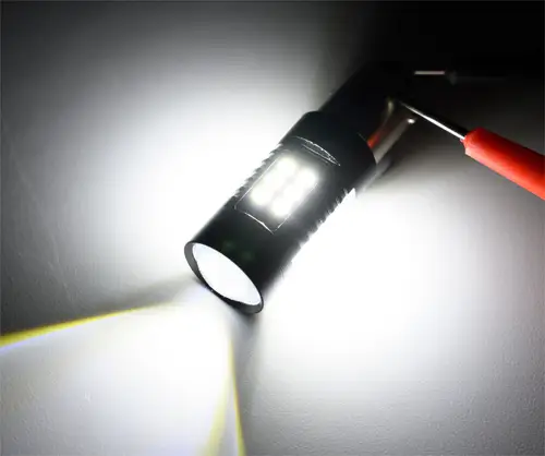 Imagen 2 del producto Luz LED de circulación diurna para coche VW CADDY III, lámpara de circulación diurna, 2 piezas, P21/5W BAY15D 1157 DRL, cuerpo de caja 2004-2015 CRAFTER Bus 2011-2016 canbus