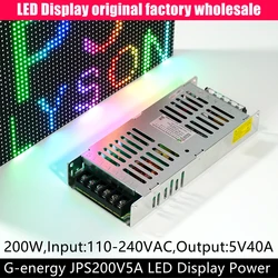 G-energy JPS200V5-A İnce 5V 40A 200W LED Ekran Güç Kaynağı 110/220V Giriş