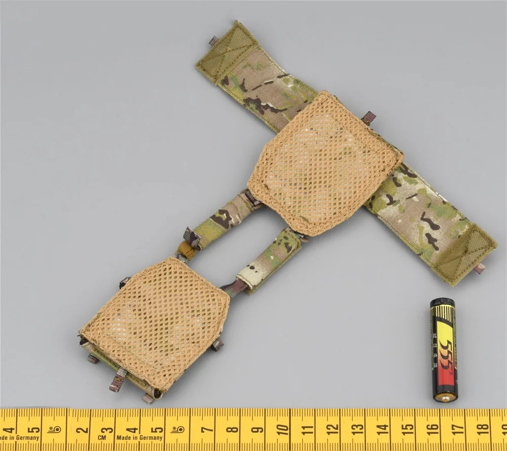 سهلة وبسيطة ES 26065RA الولايات المتحدة. الجندي دمية CAG عمل الشكل الأسود شنق الصدر سترة رصاصة واقية حزام خصر ل 12 "عمل دمية 1/6