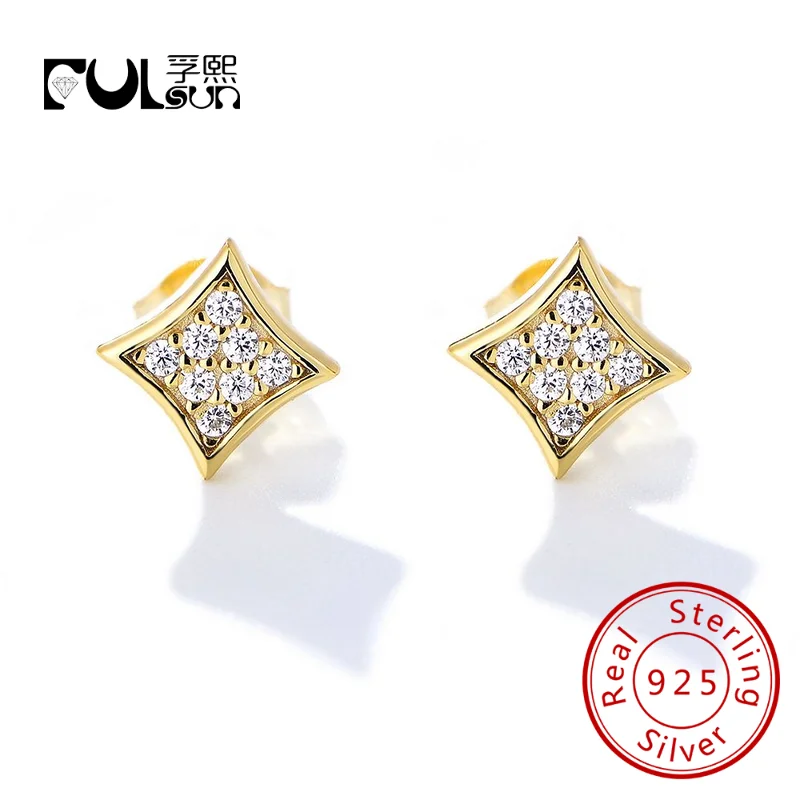 925 sterling silver zircon stud earrings jewelry factory wholesale earring modern popular designs at affordable prices