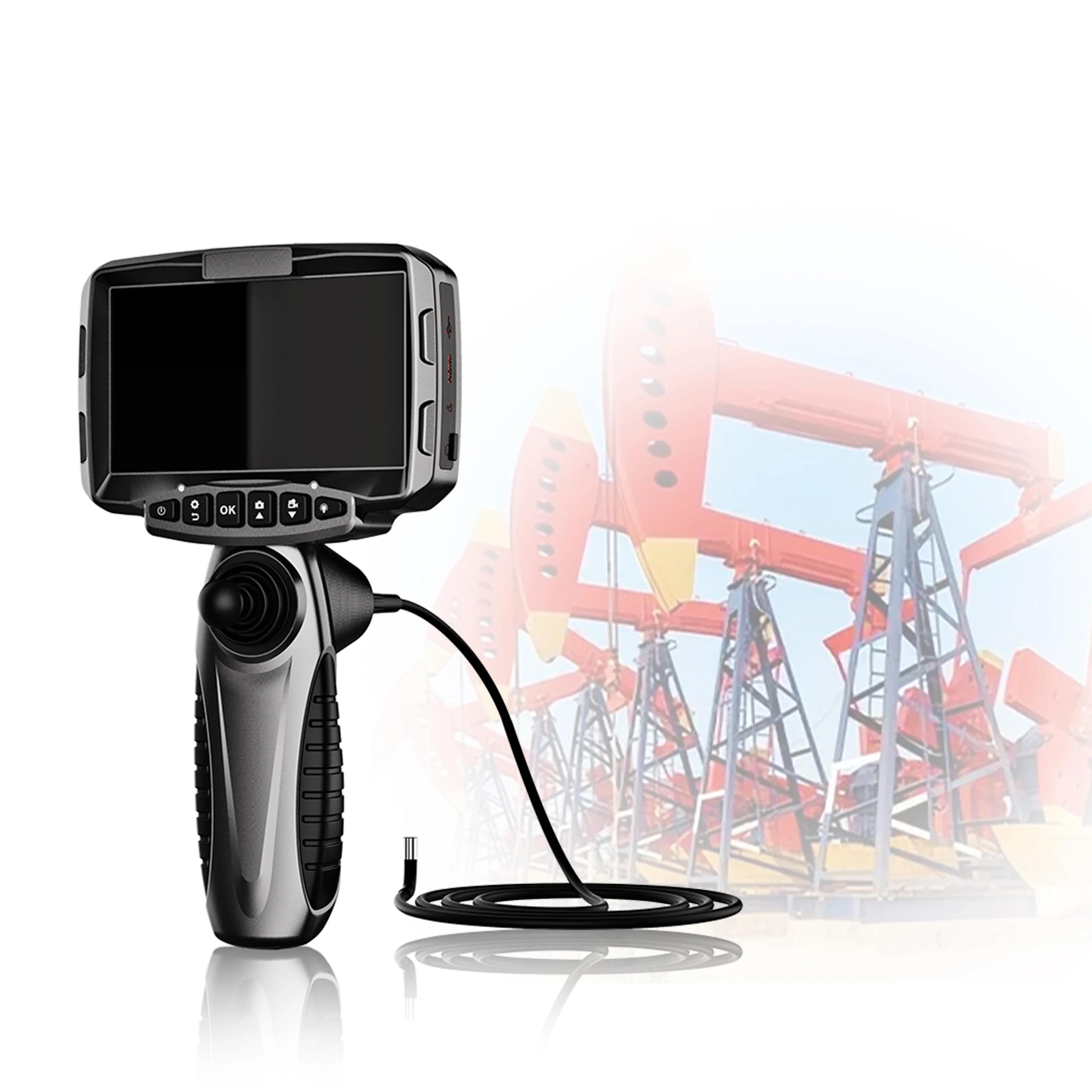 

Factory 4mm/6mm/8mmPortable Handheld Industrial Endoscope Mini IP67 Soft Cable Pipe Camera Inspection For Industrial Pineline