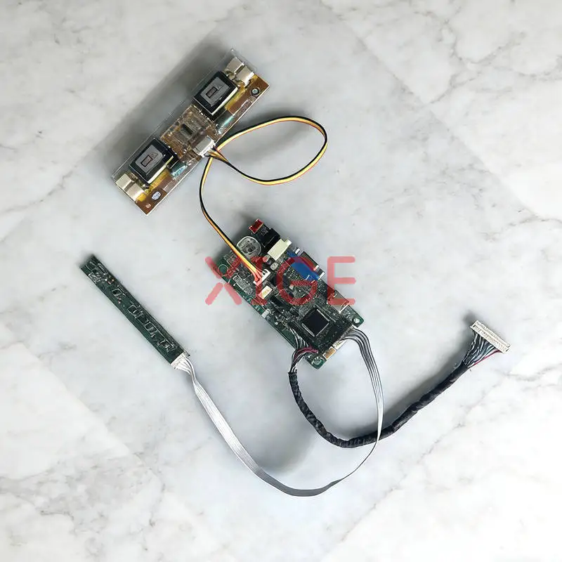 

Monitor Controller Drive Board Fit HSD250MUW2 M270HW01 M270H1 LM250WF1 4-CCFL 1920x1080 LVDS 30-Pins HDMI+VGA 1920*1080 DIY Kit