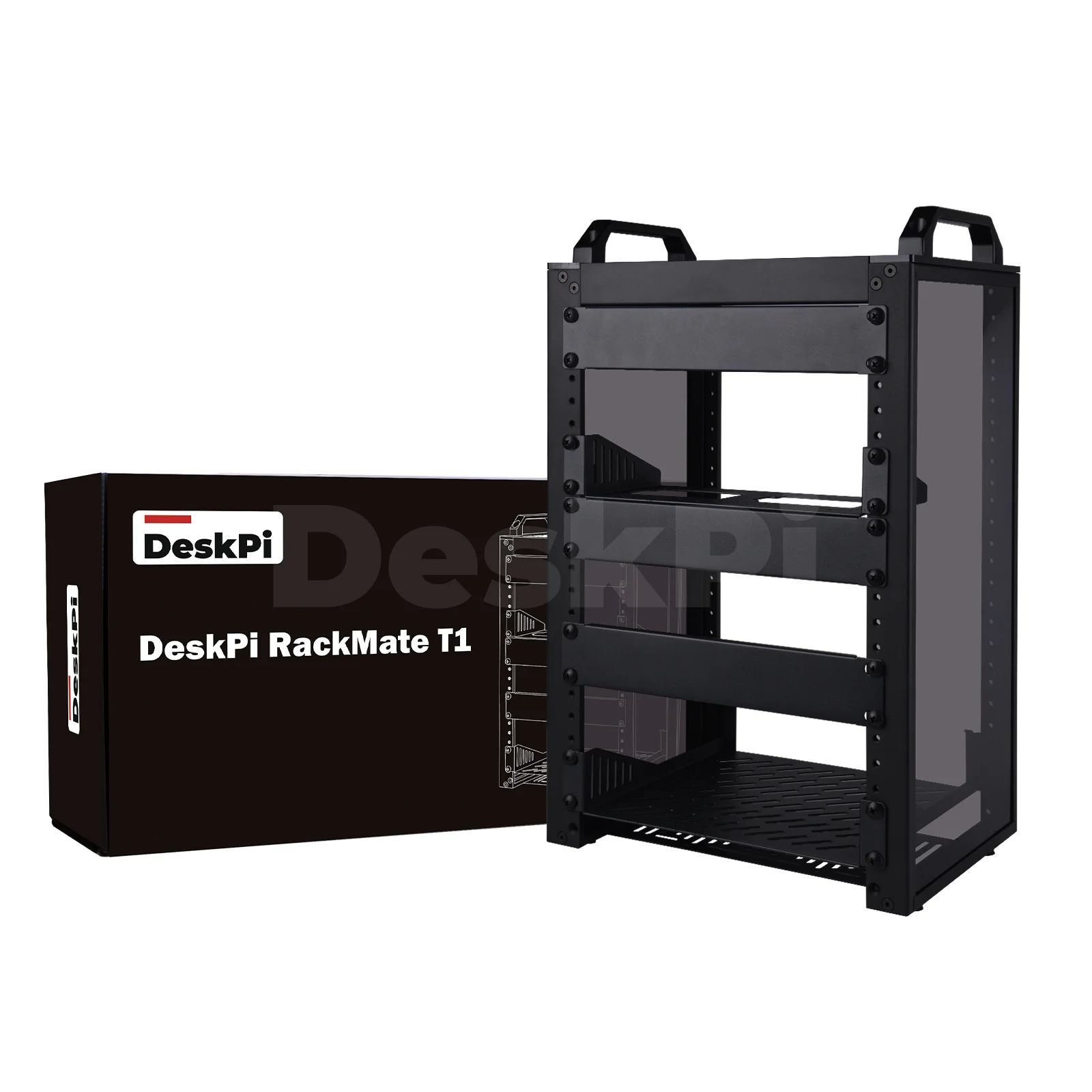 DeskPi RackMate T1 Rackmount, 10 Inch 8U Server Cabinet for