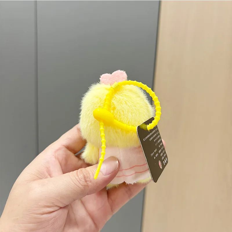 Chicken Keychain Cute Cartoon Bag Decoration Pendant Plush Doll Children's Birthday Gift Stuffed Animals Plush Toy 1pcs
