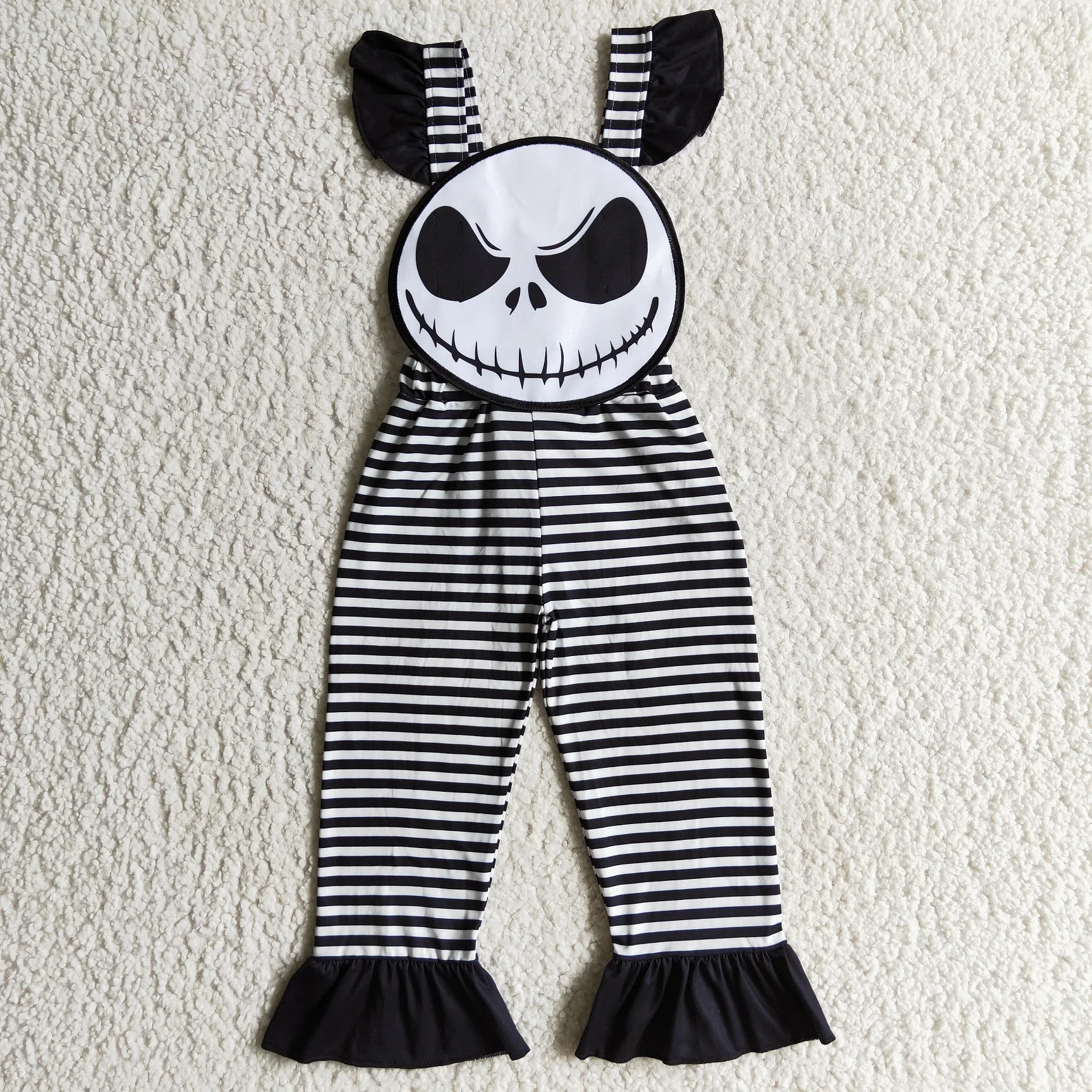 Hot Selling RTS Kids Striped One-Piece Clothing Children Cute Bodysuits H​alloween Baby Jumpsuits