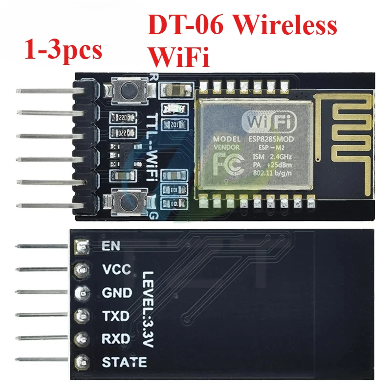 DT-06 Wireless WiFi Serial Port Transparent Transmission Module TTL to WiFi Compatible With bluetooth HC-06 interface ESP-M2