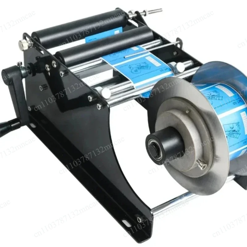 Simple Hand Cranked Labeling Machine Manual Adhesive Round Bottle Round Can Labeling Machine